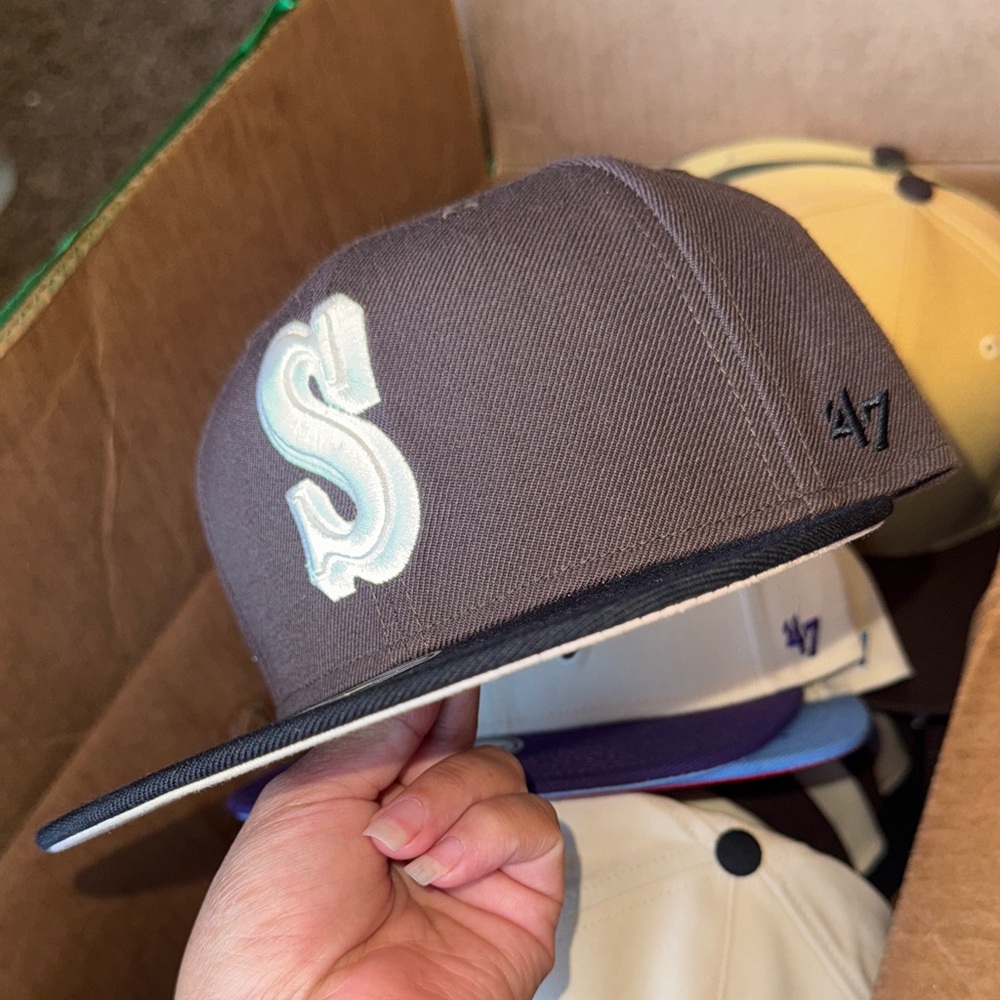 New Era Dark Brown Cap with Cream 'S' and All-Star Patch